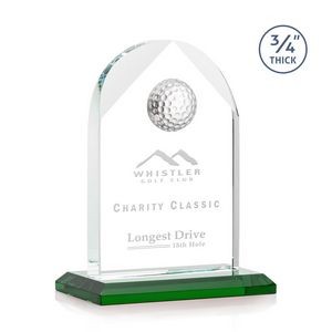 Blake Golf Award - Starfire/Green 6"