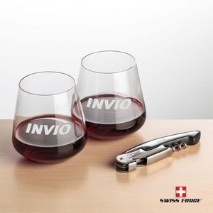 Swiss Force® Opener & 2 Breckland Wine - Silver