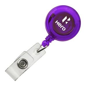 Retractable Badge Holder - Purple