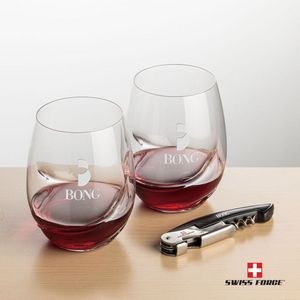 Swiss Force® Opener & 2 Bartolo Wine - Black