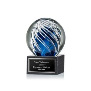 Genista Award on Square Marble - 3" Diam