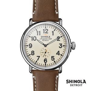 Shinola® Runwell Watch - 47mm Cream/Brown