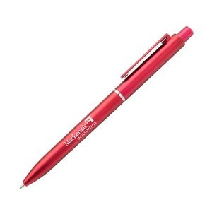 Amera Wide Clip Clicker Pen - Red
