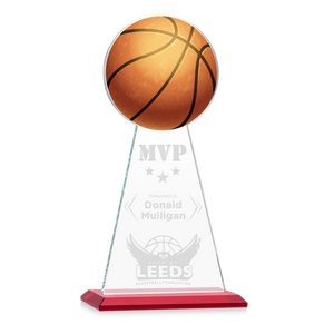 VividPrint/Etch Award - Edenwood Basketball/Red 11"