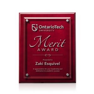 Caledon Plaque - Rosewood/Silver 10½"x13"
