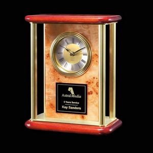 Richelieu Mantle Clock - Burlwood 7