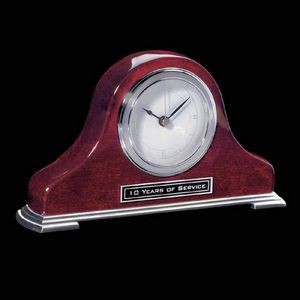 Matheson Clock - Rosewood/Chrome