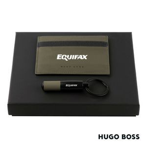 Hugo Boss® Matrix Card Holder/Gear Matrix Key Ring - Khaki