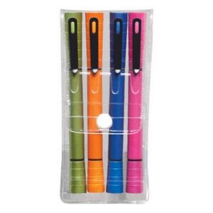 Double Pen/Highlighter 4pc Gift Pack (Specify Colors)