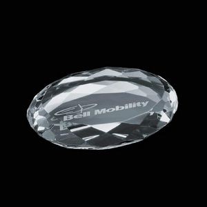 Amherst Paperweight - Optical 4" Oval