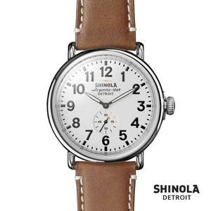 Shinola® Runwell Watch - 47mm White/Tan