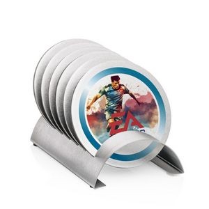 VividPrint™ Coasters - Denver Set of 6 w/Holder
