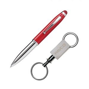 Townsend Stylus/Pen/Keyring Gift Set - Red