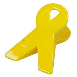 Ribbon Paper Clip w/Magnet - Yellow