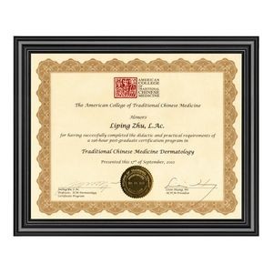 Copley Certificate Frame - Black 11"x14"