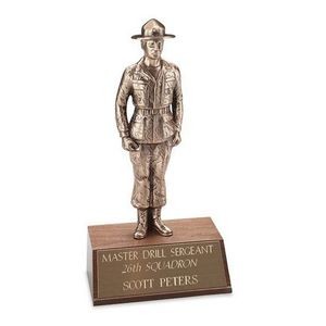 Drill Sargeant Award - Antique Bronze 9-7/8"