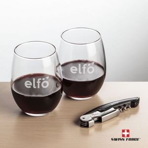 Swiss Force® Opener & 2 Stanford Wine - Black