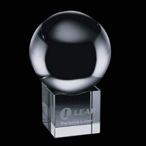 Crystal Ball on Cube - Optical 2-3/8"