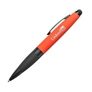 Munro Twist Aluminium Pen with Stylus - Orange