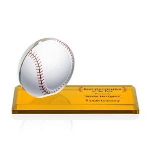 VividPrint™ Award - Northam Baseball/Amber 3"x7"