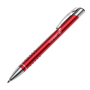 Fame Metal Click-Action Pen - Red