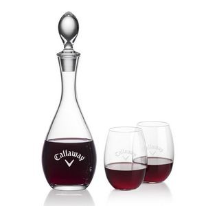 Malvern Decanter & 2 Carlita Stemless Wine