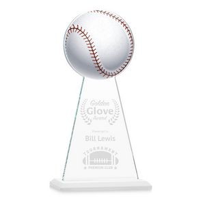 VividPrint/Etch Award - Edenwood Baseball/White 11"