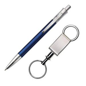 Jerico Pen/Keyring Gift Set - Blue