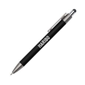 Hughes Aluminum Pen w/Wood Clip - Black