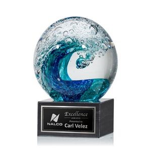 Surfside Award on Square Marble - 5" Diam