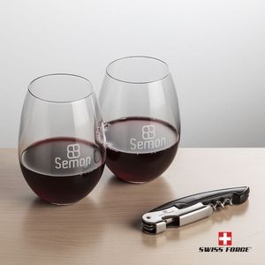 Swiss Force® Opener & 2 Carlita Wine - Black
