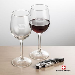 Swiss Force® Opener & 2 Connoisseur Wine - Black