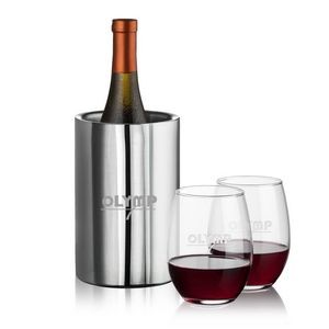 Jacobs Wine Cooler & 2 Stanford Stemless Wine