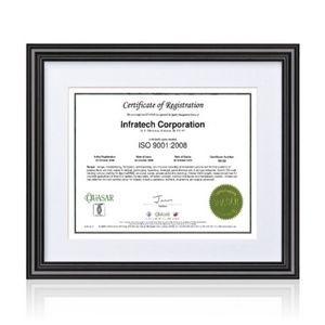 Stefania Certificate Holder - Black 8½"x11"