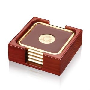 Pembry Coaster/Holder - Set of 4 Gold