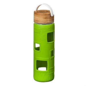 The Astral Glass Bottle w/White Lid - 22oz Lime Green