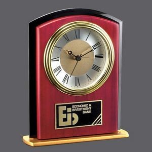 Keele Clock - Rosewood/Black/Gold 6½"