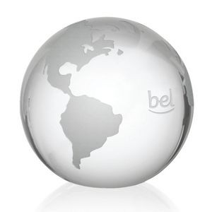 Globe with Frosted Land - Optical 3-1/8" Diam