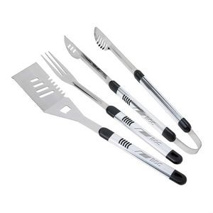 The Gourmet 3pc BBQ Set - Stainless Steel
