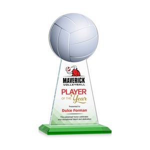 VividPrint™ Award - Edenwood Volleyball/Green 9"