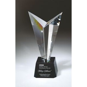 Poseidon Optic Crystal Award (5-7/8"x11")