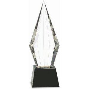 Gallant Arrow Black Optic Crystal Award (4"x11")