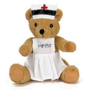 10" Extra Soft Nurse Bear Stuffed Animal