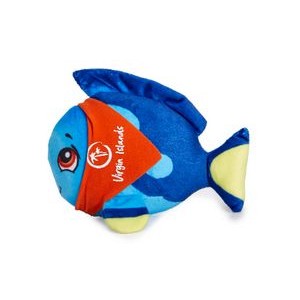 7" Blue Fish Stuffed Animal