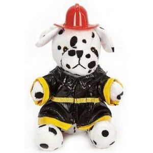8" Super Soft Dalmatian Fireman Plush Dog