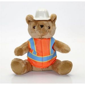 10" Construction Bear Stuffed Animal