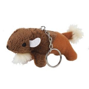 Bison Stuffed Animal Keychain