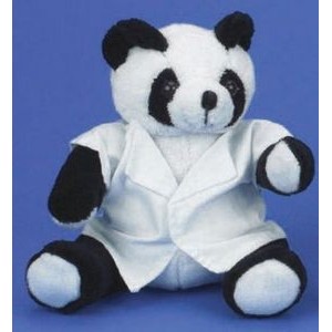 10" Extra Soft Panda Bear w/Lab Coat