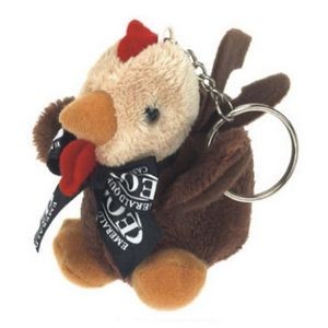 Rooster Stuffed Animal Keychain