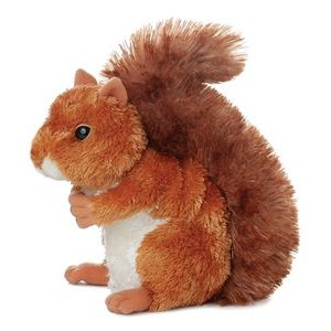 8" Lux Brown Squirrel Stuffed Animal